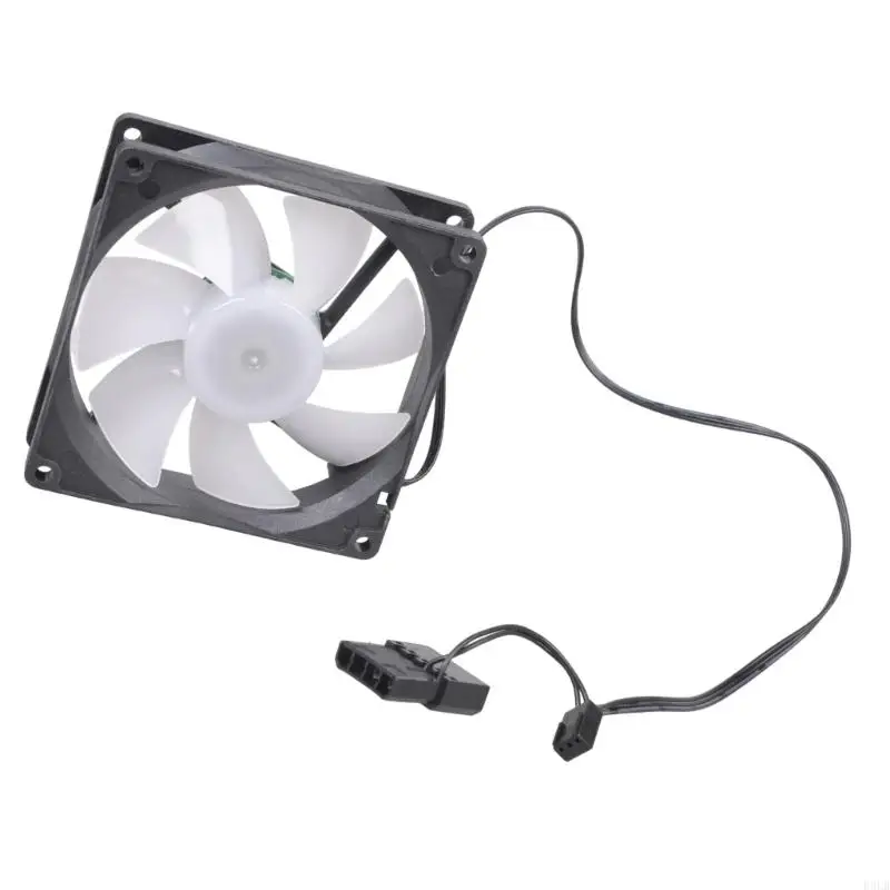 2025 새로운 1PC 9cm 9025 케이스 3 핀 냉각 F 용 멀티 컬러 무음 12 LED 라이트 컴퓨터