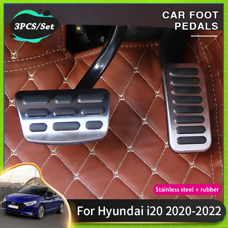 

Car Pedal Non Slip Pads For Hyundai i20 Acessories 2022 2021 2020 BC3 BI3 AT MT Auto Pedal Accelerator Brake Pad Plate Cover
