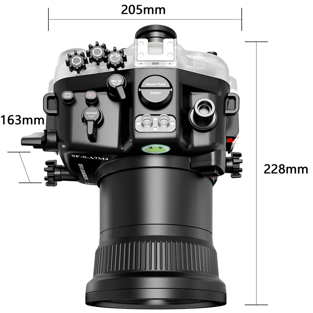 Seafrogs 40M/130FT Underwater Camera Housing Waterproof Case SF-S-A7M4 for Sony