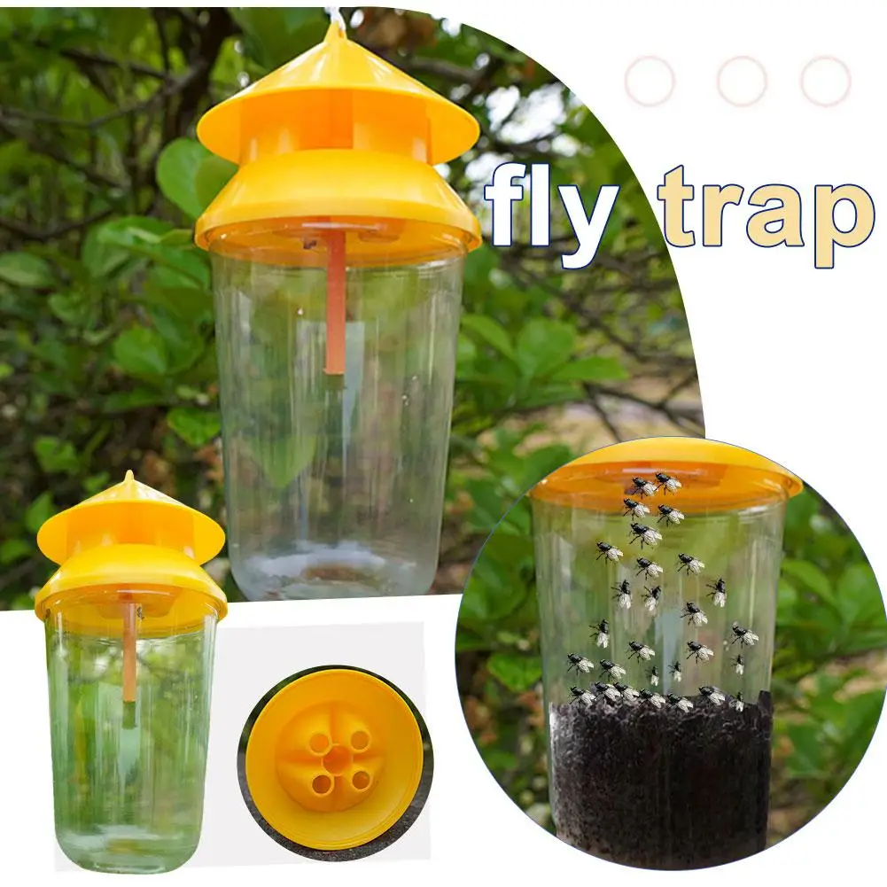 Description Picture 3 of itemPlastic Fruit Fly Trap Killer Drosophila Trap Anti Fly Fruit Fly Killer Catcher Orchard Insect Trap Pest Control Fly Bee Trap