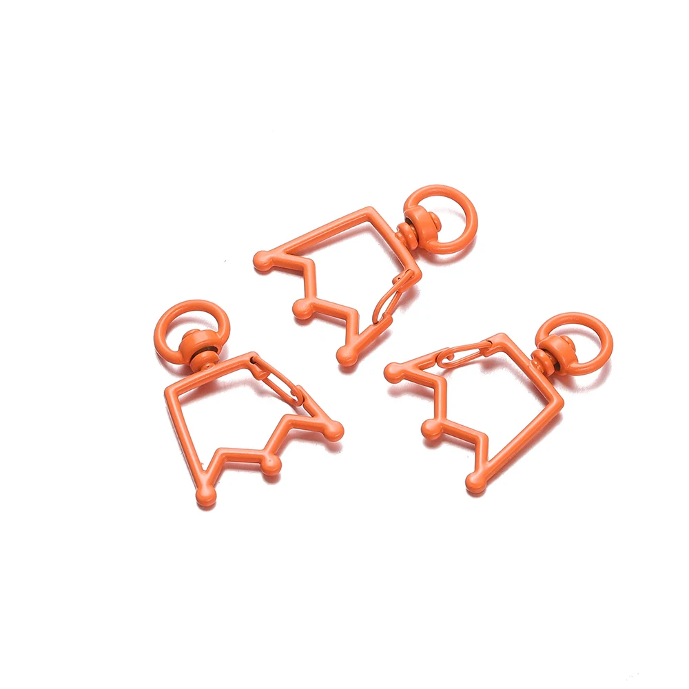 5-Piece 26mm Crown Ring Lobster Clasp Set for DIY Jewelry and Crafting