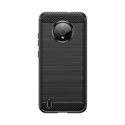 Durable Shock Resistant Soft Silicone Phone Case - TPU Back Cover for NOKIA C200 (Black)