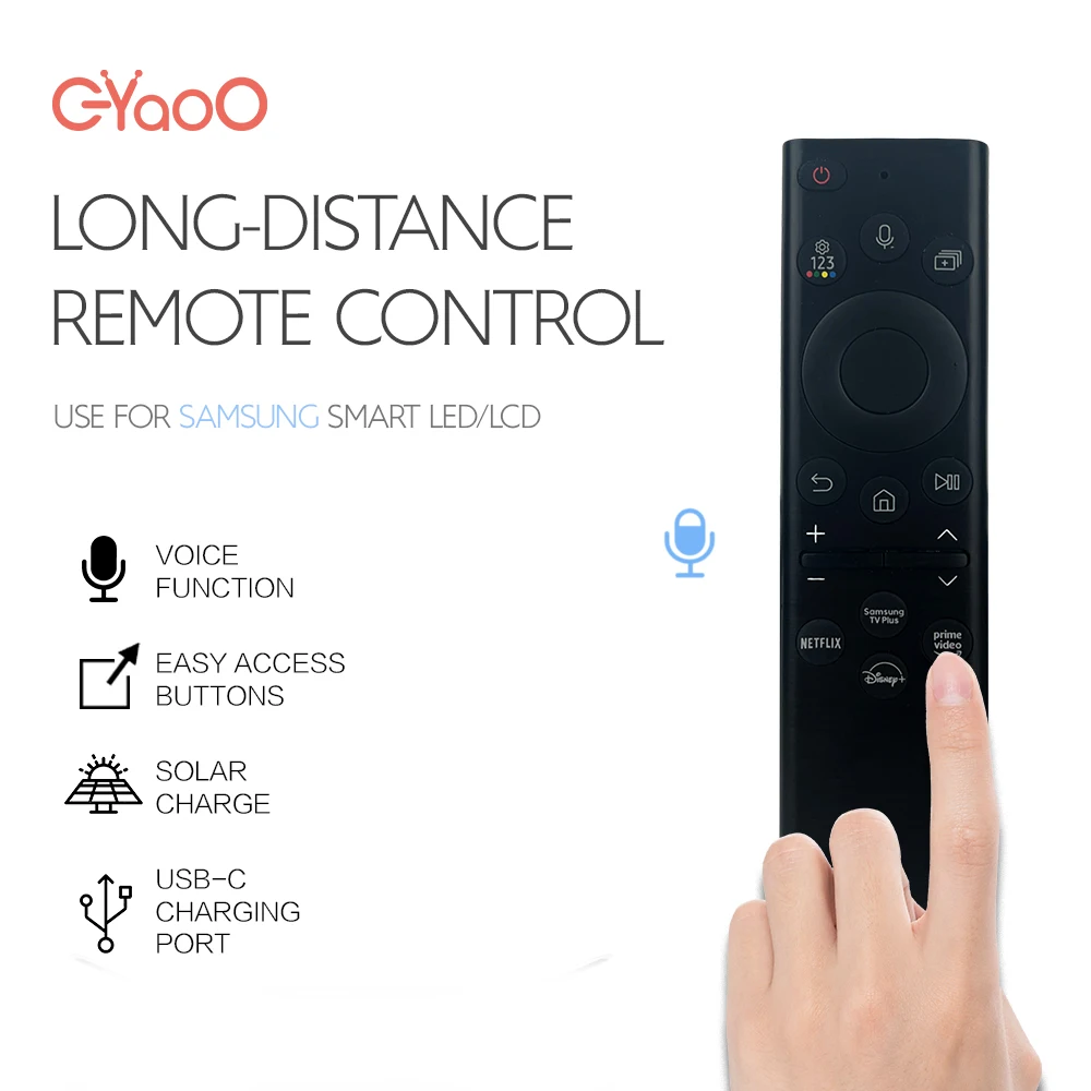 Substituição do Controle Remoto para Samsung Smart tv Solar Voice Compatível com Neo Qled Crystal Série Uhd Bn5901385a Bn59-01385a - Image 5