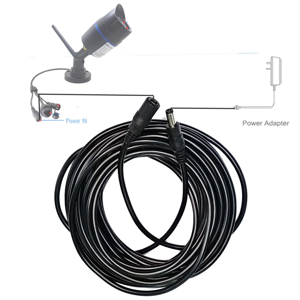 Prolunga Cavo Alimentazione DC 5.5x2.1mm, 10 Metri, Per