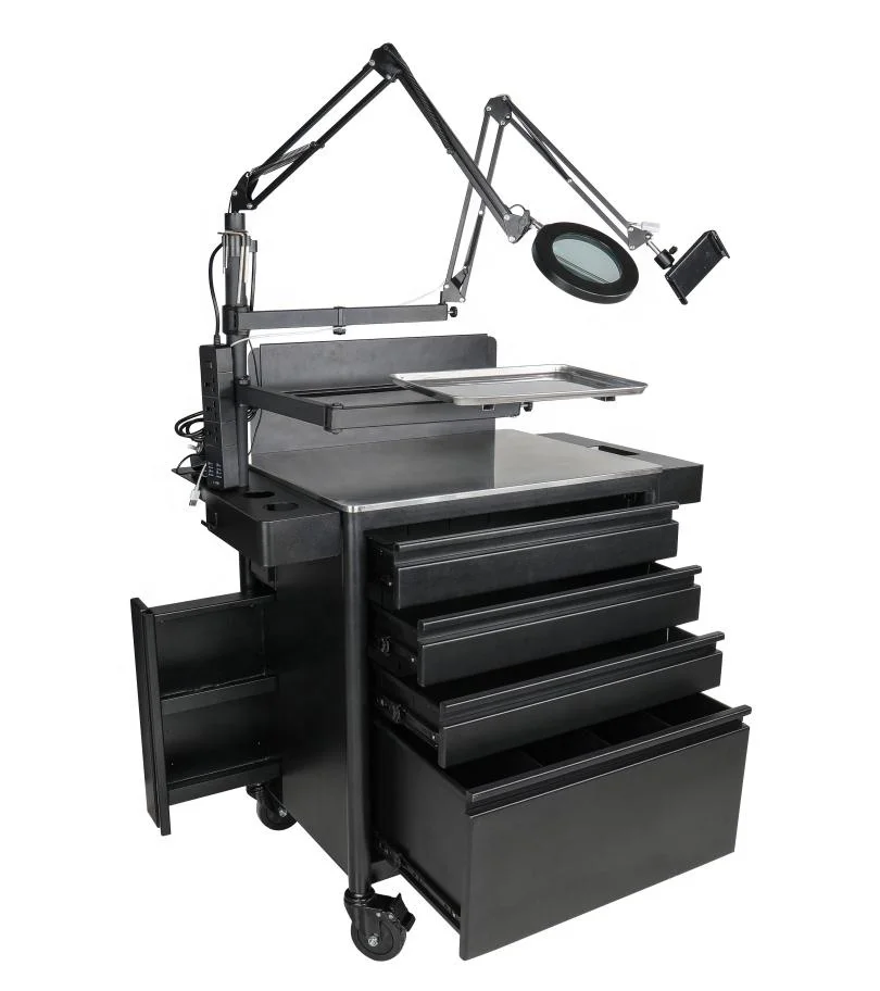 

Iron tattoo suitcase workstation tattoo furniture studio equipment in stock