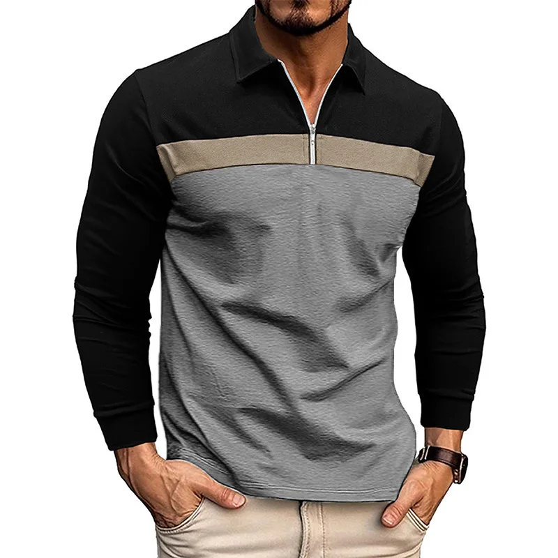 Men's Breathable Polo Shirt for Business Casual