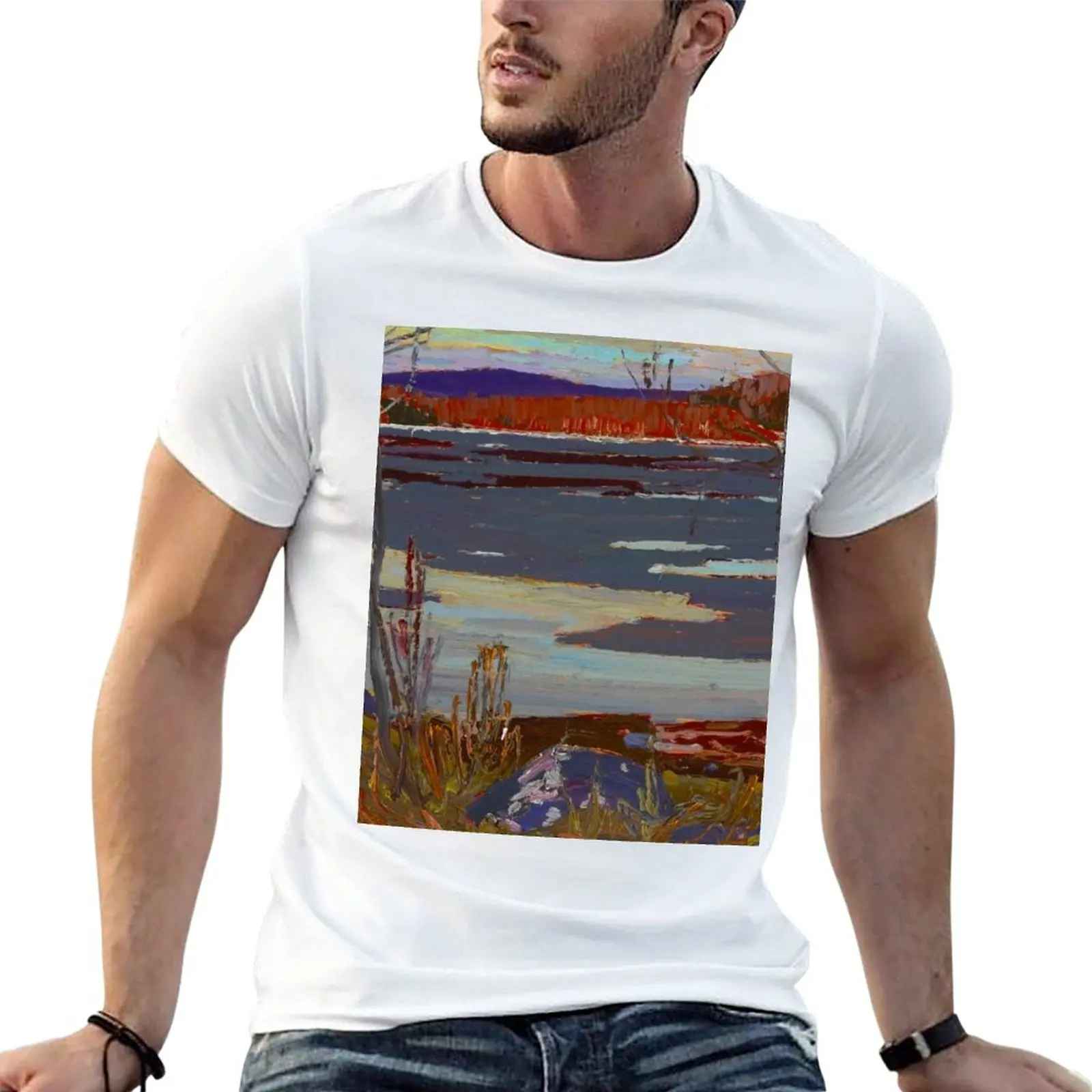 

Tom Thomson River c. 1915 Canadian Landscape Artist T-Shirt quick-drying vintage clothes mens t shirts casual stylish