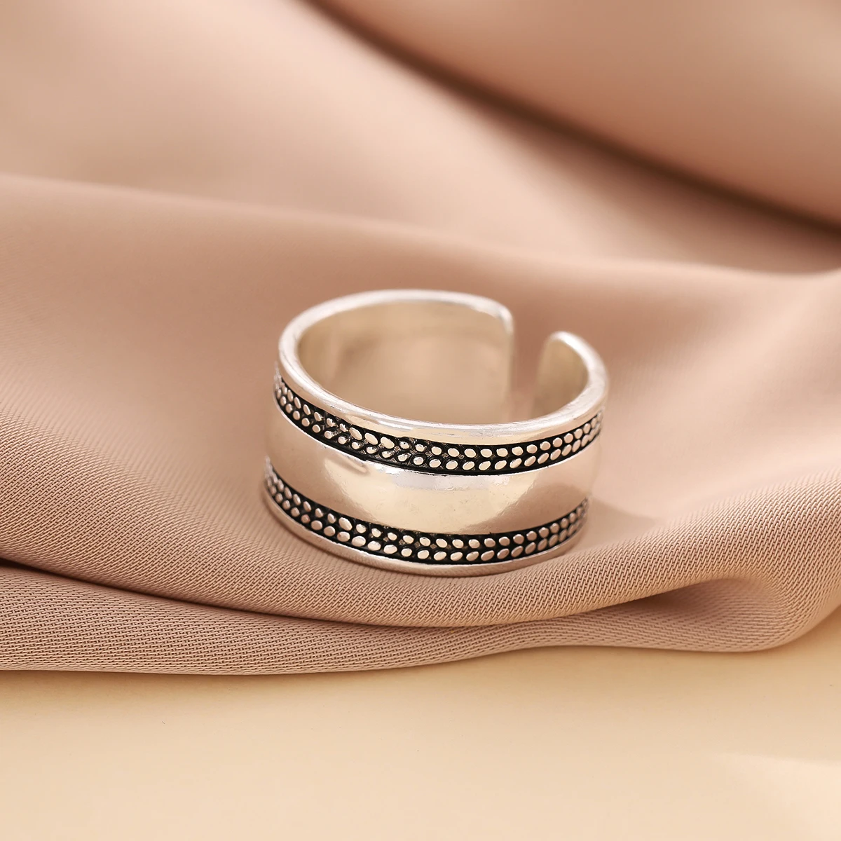 925 Sterling Silver Leaf Opening Rings