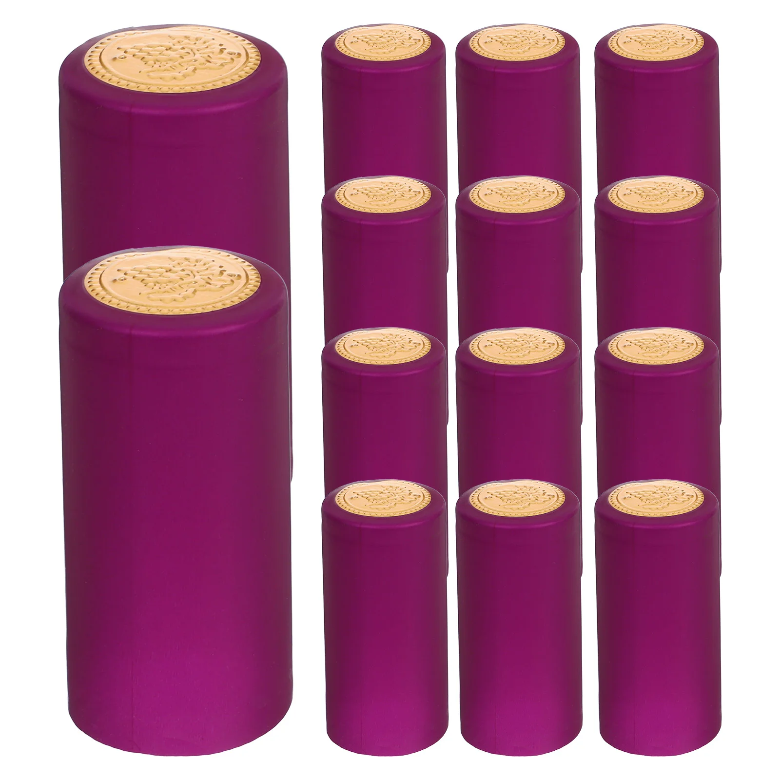 100 Pcs Disposable Cork Shrink Film Stopper Capsules Pvc Bottle Stoppers Heat