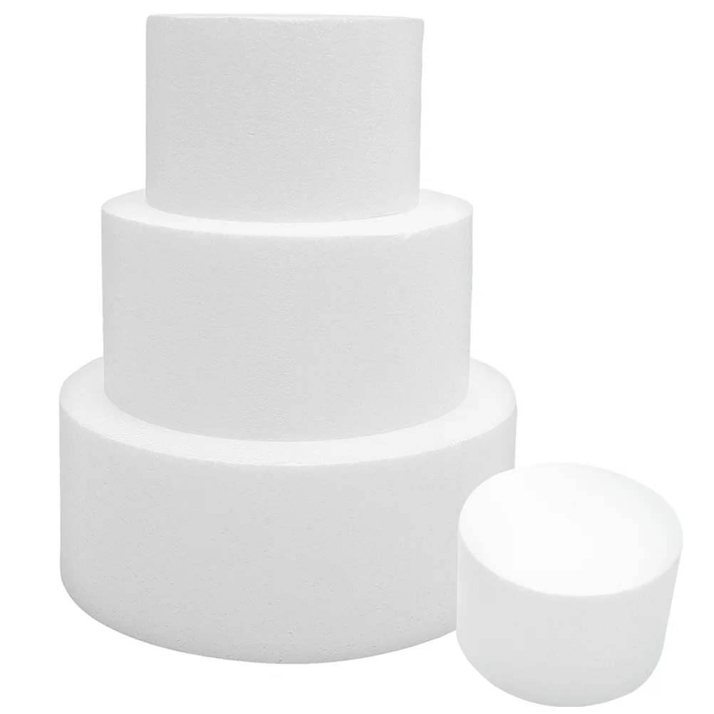 

Foam Cake Set Tier Decorating Faux Sizes Wedding Cakes Polystyrene Practicing Display