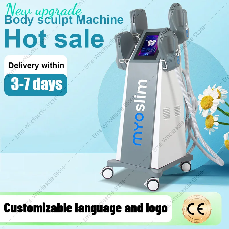 Machine professionnelle Myoslim RF EMS pour sculpter le corps, brûle les graisses, stimulateur musculaire amincissant EMS