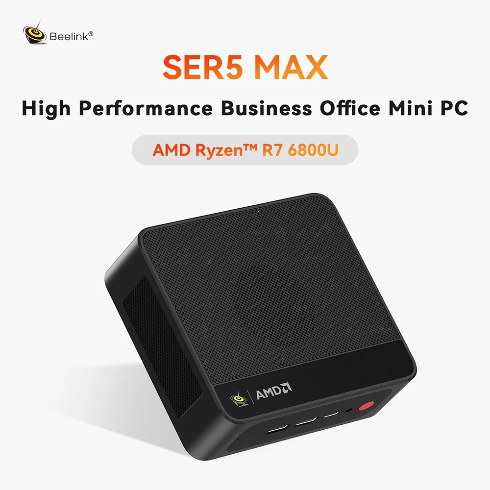 Beelink SER5 Max Mini PC AMD Ryzen 7 6800U 4.7GHz DDR5 24GB 32GB
