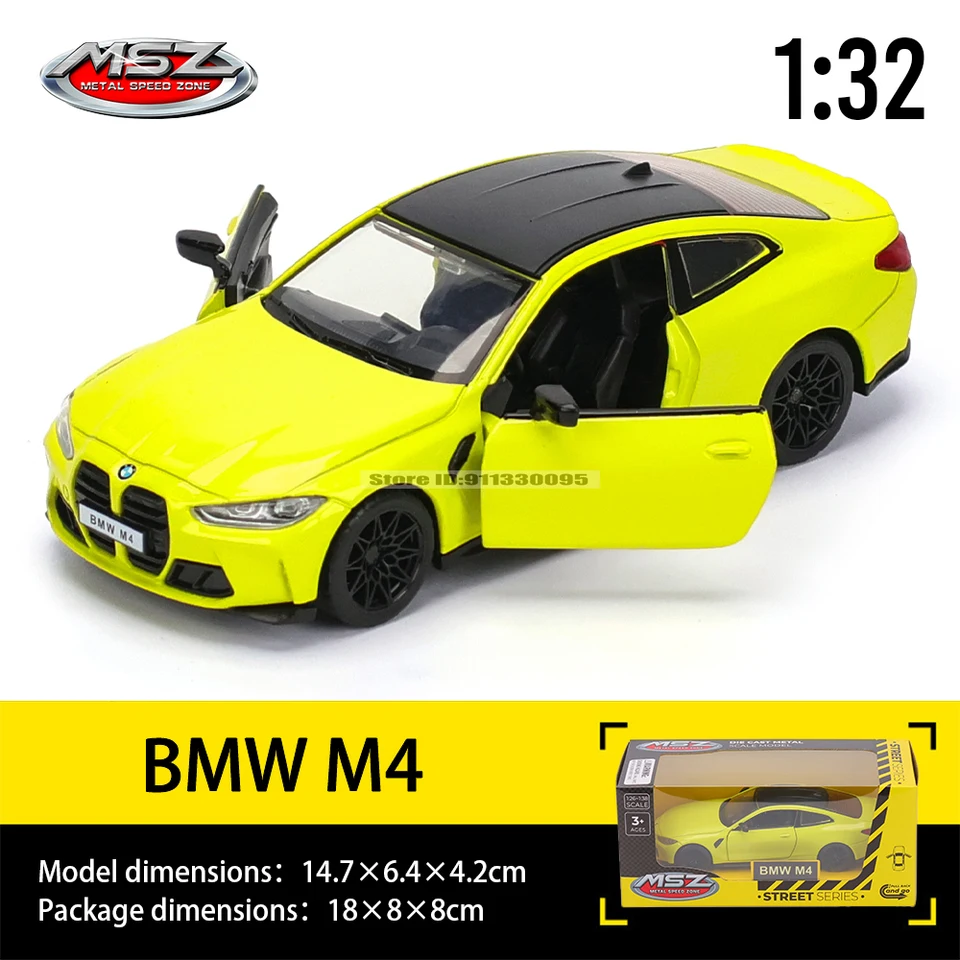 MSZ 1:32 BMW M4 e-tron GT Aventador hanging model classic car