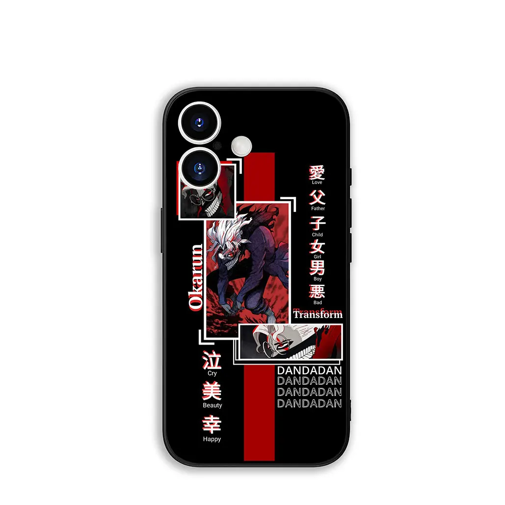 Stylish Protective Coque Cover with Dandadan Momo Okarun Design
