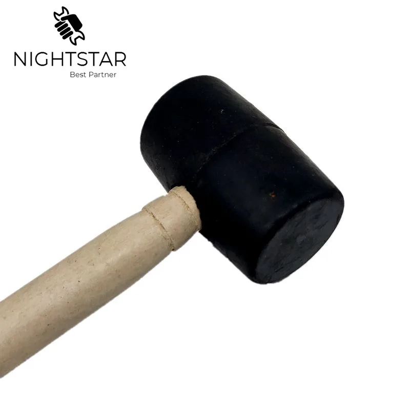 25cm Hammer Rubber Panel Beating Rubber Hammer Wood Jewelry Tool Handles Thor