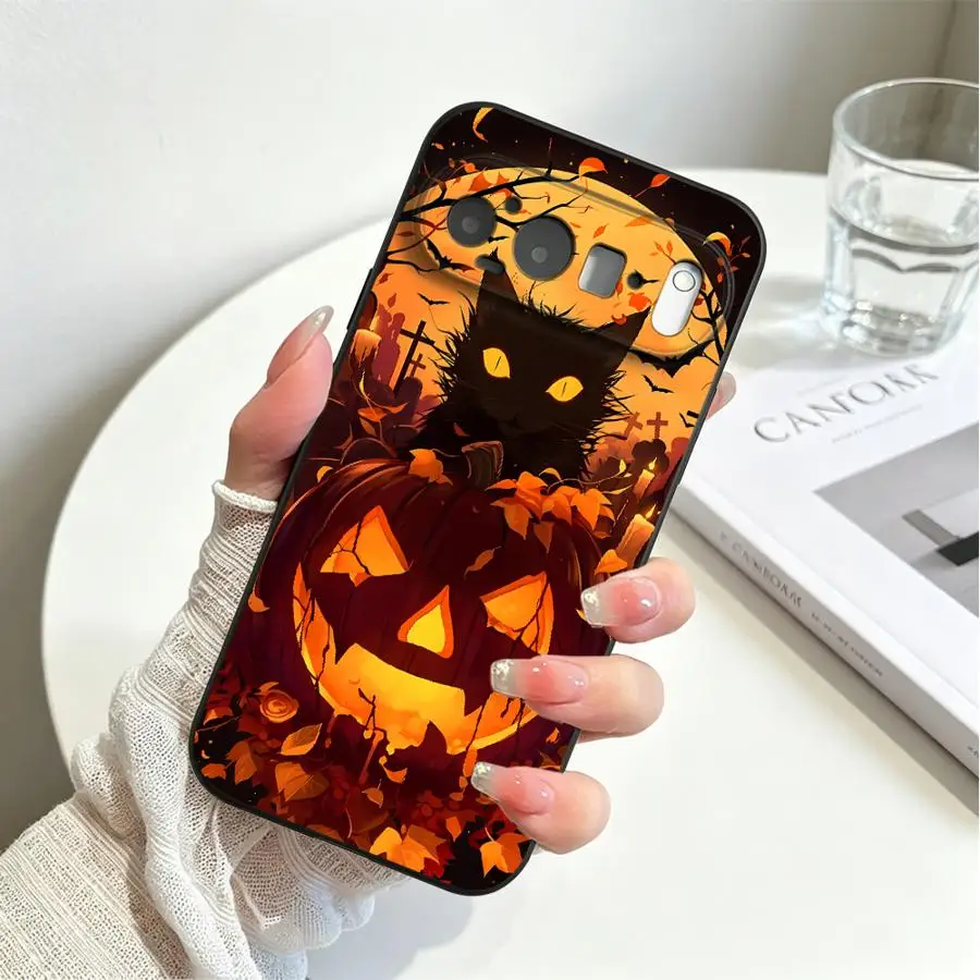 Halloween Cat Pumpkin Phone Case Cover