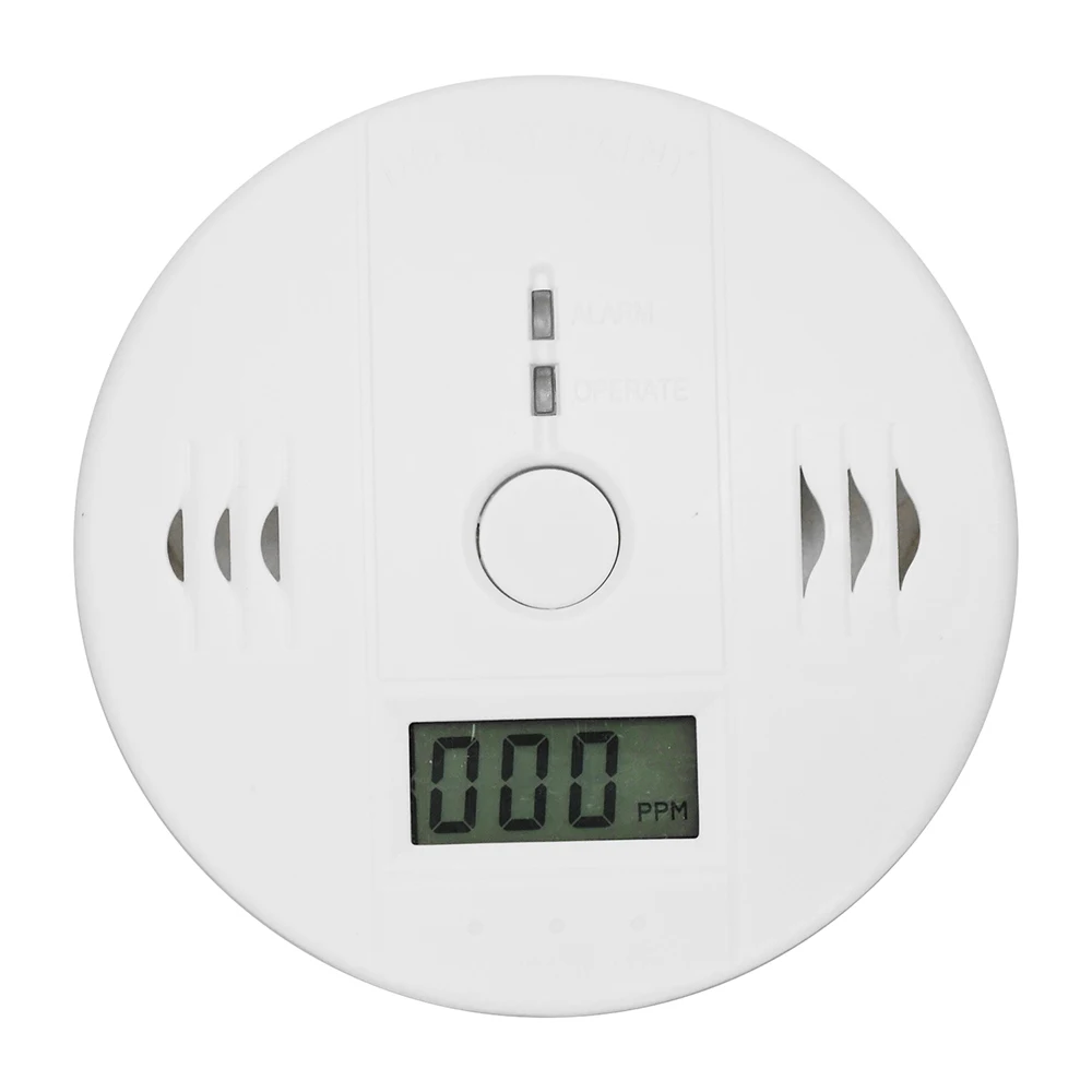 DC 4,5V Kohlenmonoxid-Rauchmelder CO-Detektor mit LCD-Anzeige, Kabelloser Innenraum-Giftgas-Leckdetektor mit Feueralarm – Detail 3