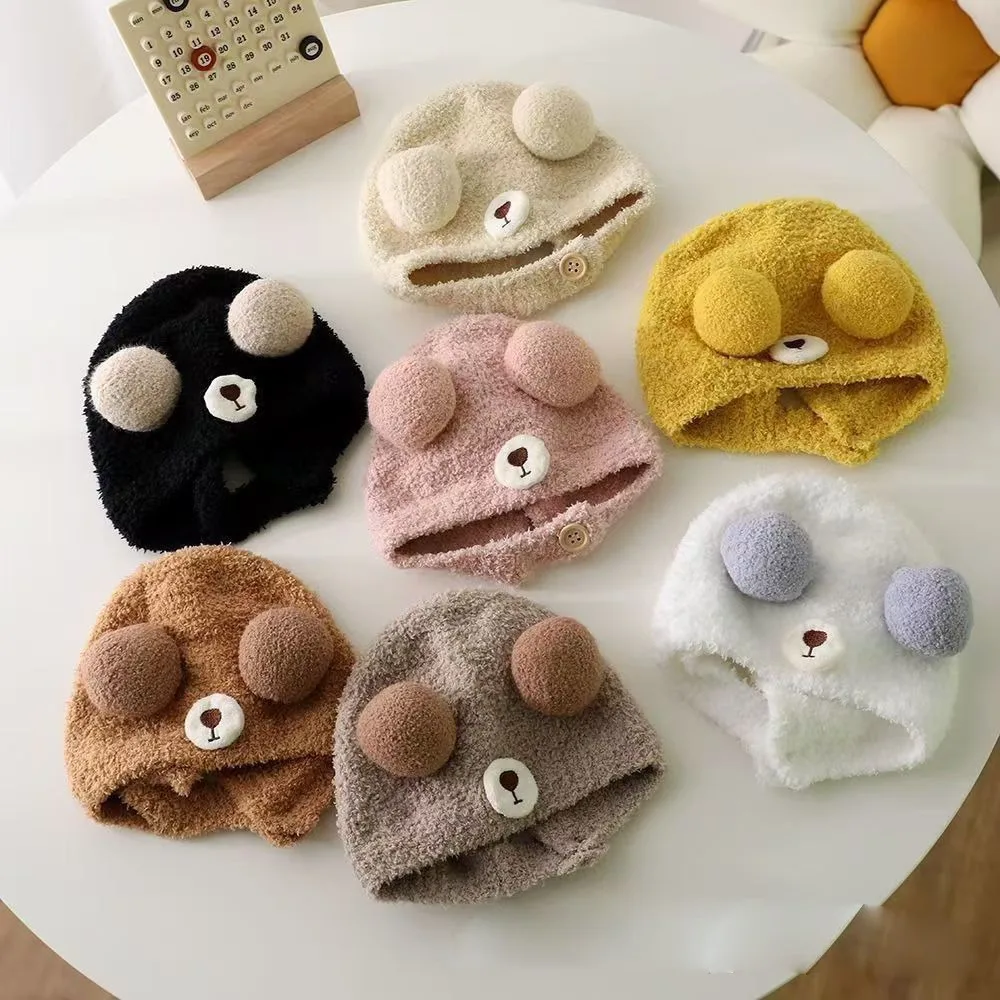 Polyester Winter Warm Knitted Newborn Beanie Hat