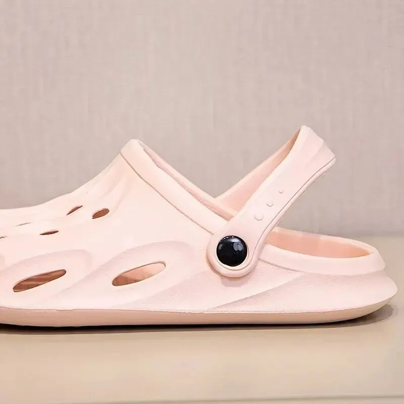 Women Sandals Summer Casual EVA Lightweight Outdoor Anti Slip Thick Sole Beach Slides Couple Garden Shoes