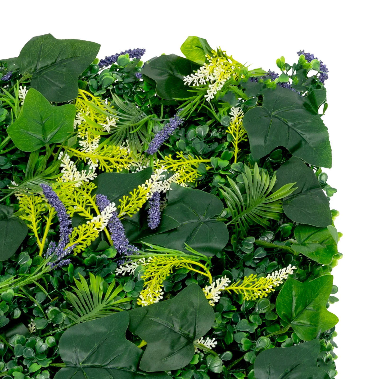 6 Stück Künstliche Grüne Wandpaneele, Realistische Plastik-Heckenschutzmatte, Vertikaler Garten für Haus, Garten und Balkon Dekoration – Detail 11