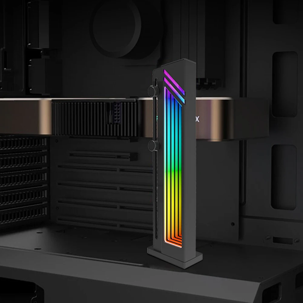 Suporte de Cartão de Vídeo Ajustável Anti-drop Magnético Base Anti-skid Acessórios de Computador Argb Suporte Gpu 5v 3pin - Imagem 6