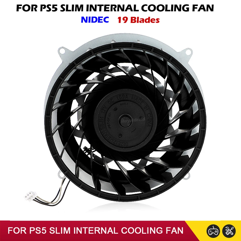 Ventola Di Raffreddamento Interna Per Console Slim (Digital Edition) | 19 Pale | 12V 1.69A | Ricambio CPU