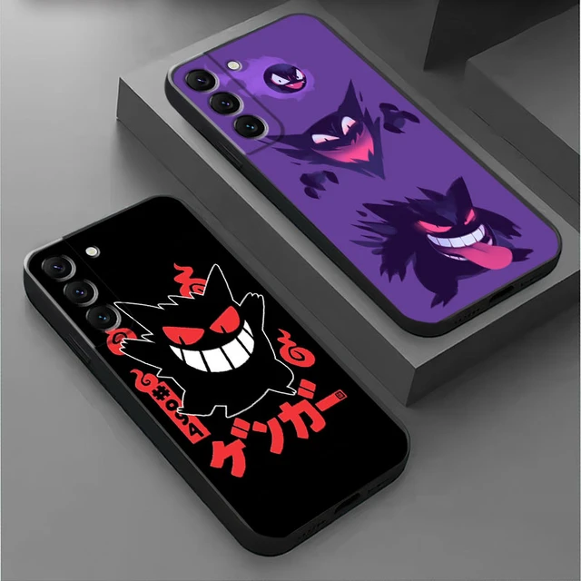 Japão Anime Pokemon Pikachu Roxo Gengar Psyduck Capa De Celular Para  Samsung Galaxy S22 S21 S20 Plus Ultra S21FE F E A12 A13 A03 A03S J7 Prime  Desenho Fofo Anti-Impacto Novo Design