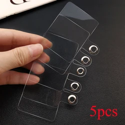 Transparent Flexible Phone Lanyard and Universal Hanging Strap Clips (1 - 10 Pack) (5pcs)