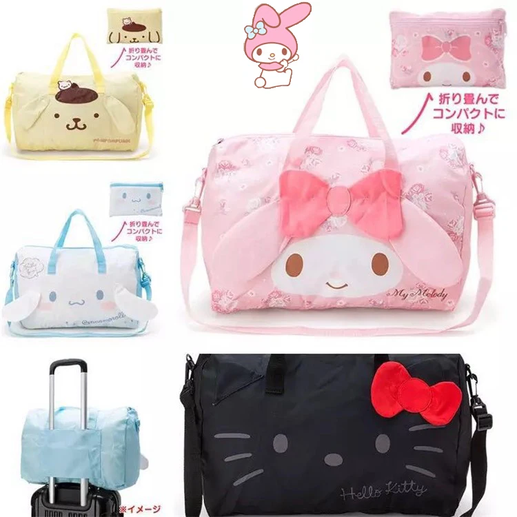 

Kawaii Sanrio Kuromi My Melody Cinnamonroll KT cat мультяшная складная дорожная сумка ручная сумка спортивная походная сумка для спортзала кемпинга