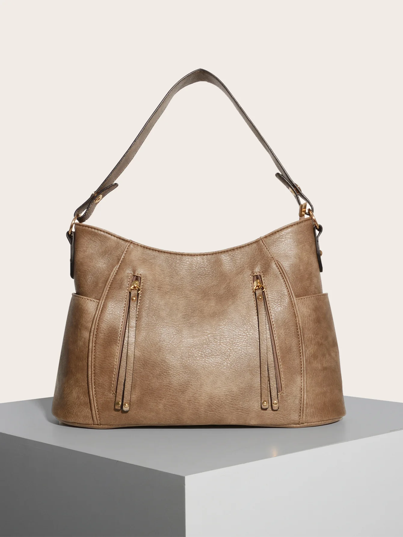 2023 New Fashion High Quality  Retro Handheld Free Shipping Tassel Double Zipper PU Handbags Crossbody  Women Bag