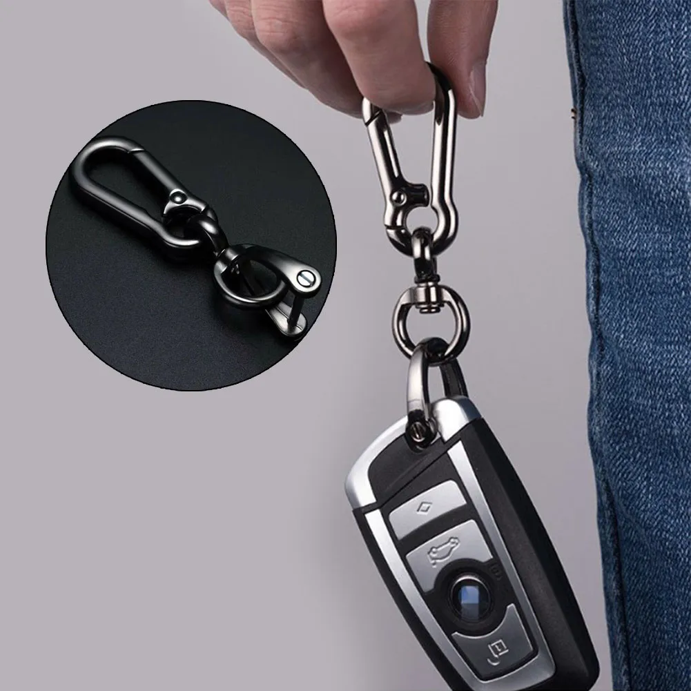 

Car Keychain Keychain Creative Gun-Black Horseshoe Keyring Zinc Alloy 22mmx85mm 8 Shape Buckle For Cars Bags Protective Parts
