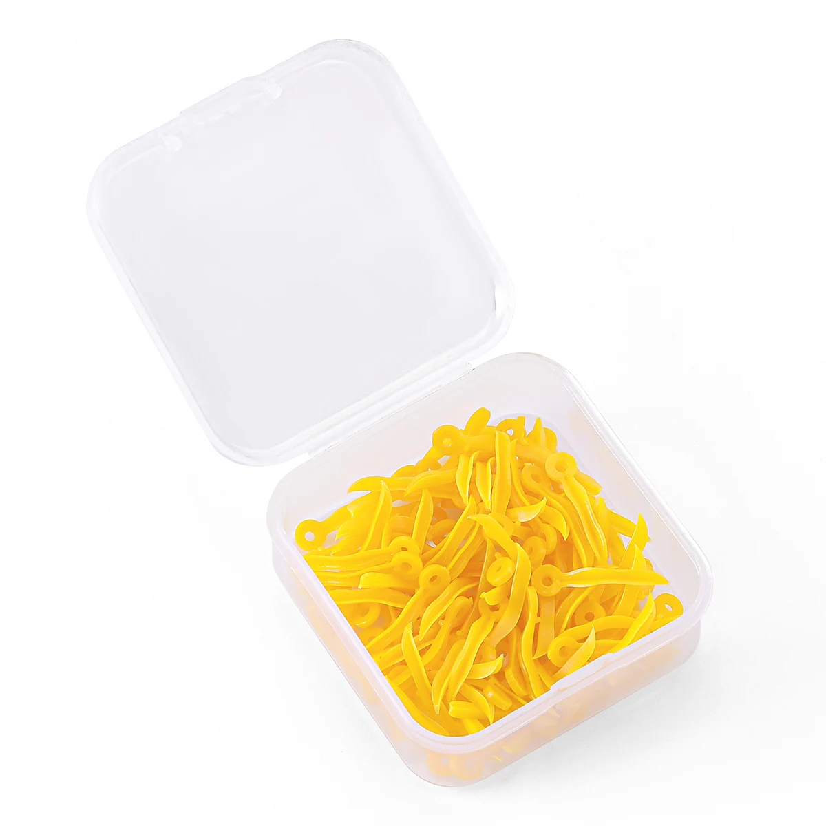 400 Coins Dentaires Jetables Plastique Avec Trou - 4 Tailles En Forme De Vague - Neuf Sous Emballage