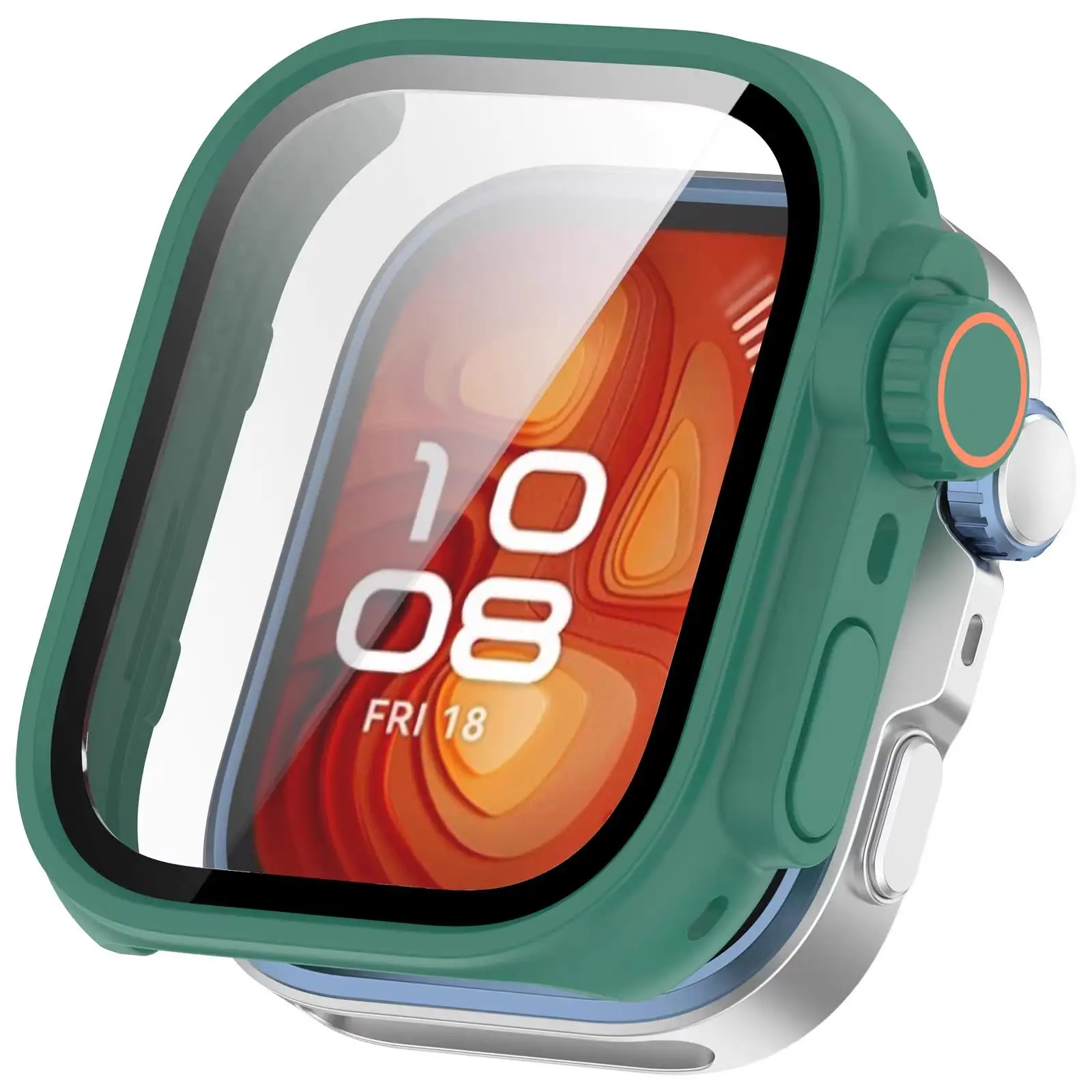 حافظة لهاتف هواوي ساعة فيت 4 برو واقي شاشة من الزج...