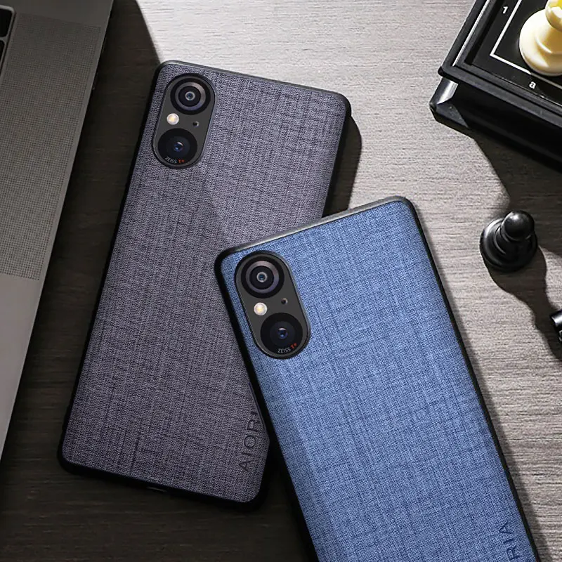 Compatibile Per Sony Xperia 5 V Iii Ii Iv Funda Luxury Cloth Texture Custodia Protettiva Antigraffio Per Sony Xperia 5 V Cover