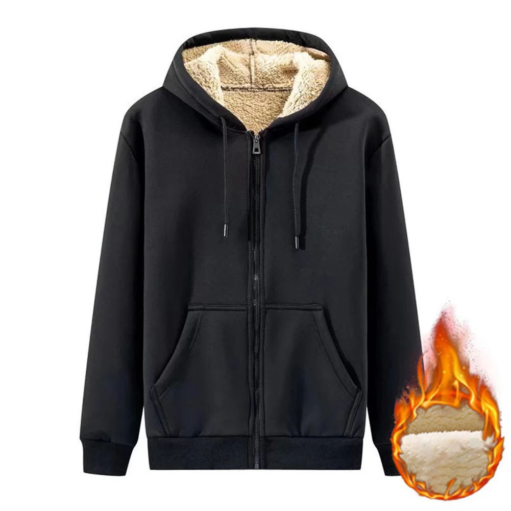 

Outwear Sweatshirt Full Zip Hooded Hoodie Jacket Mens Plain Sports Warm Zip Up Athletic Brand New Durable Autumn