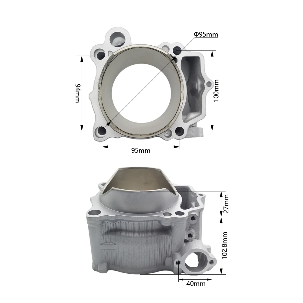 New Motorcycle Engine Cylinder Block Standard Bore 95mm Cylinder Head For YAMAHA WRF YZF 450 YFZ450R YFZ450X Motocross ATV