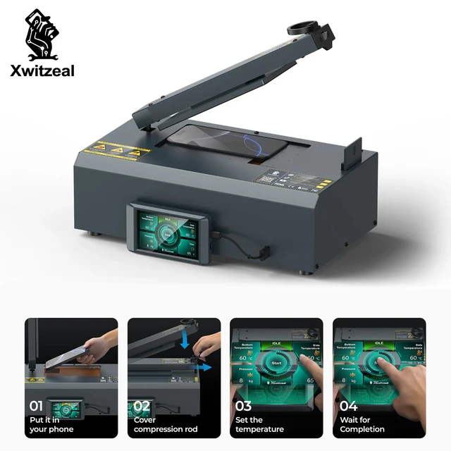مكبس الشاشات XWITZEAL BY1 – ضغط هواء لتقفيل المصنع 1
