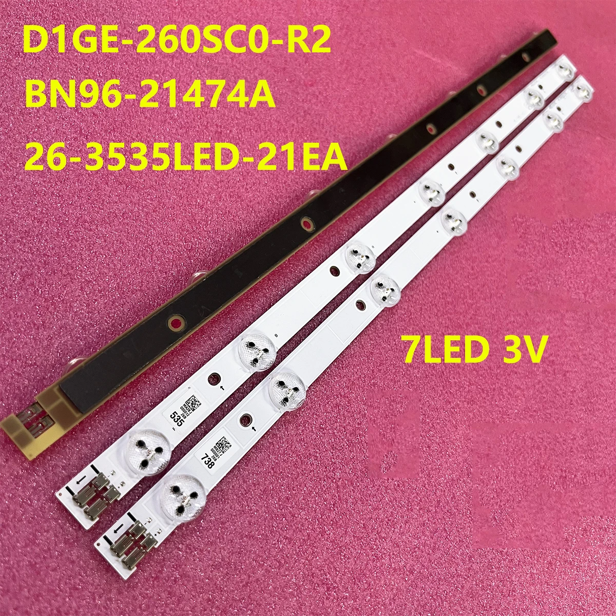 3PCS LED Backlight For D1GE-260SC0-R2 BN96-21474A 26-3535LED-21EA 2012SVS26 3228 HD 07 REV1.1 120410 UN26EH4000F UE26EH4510