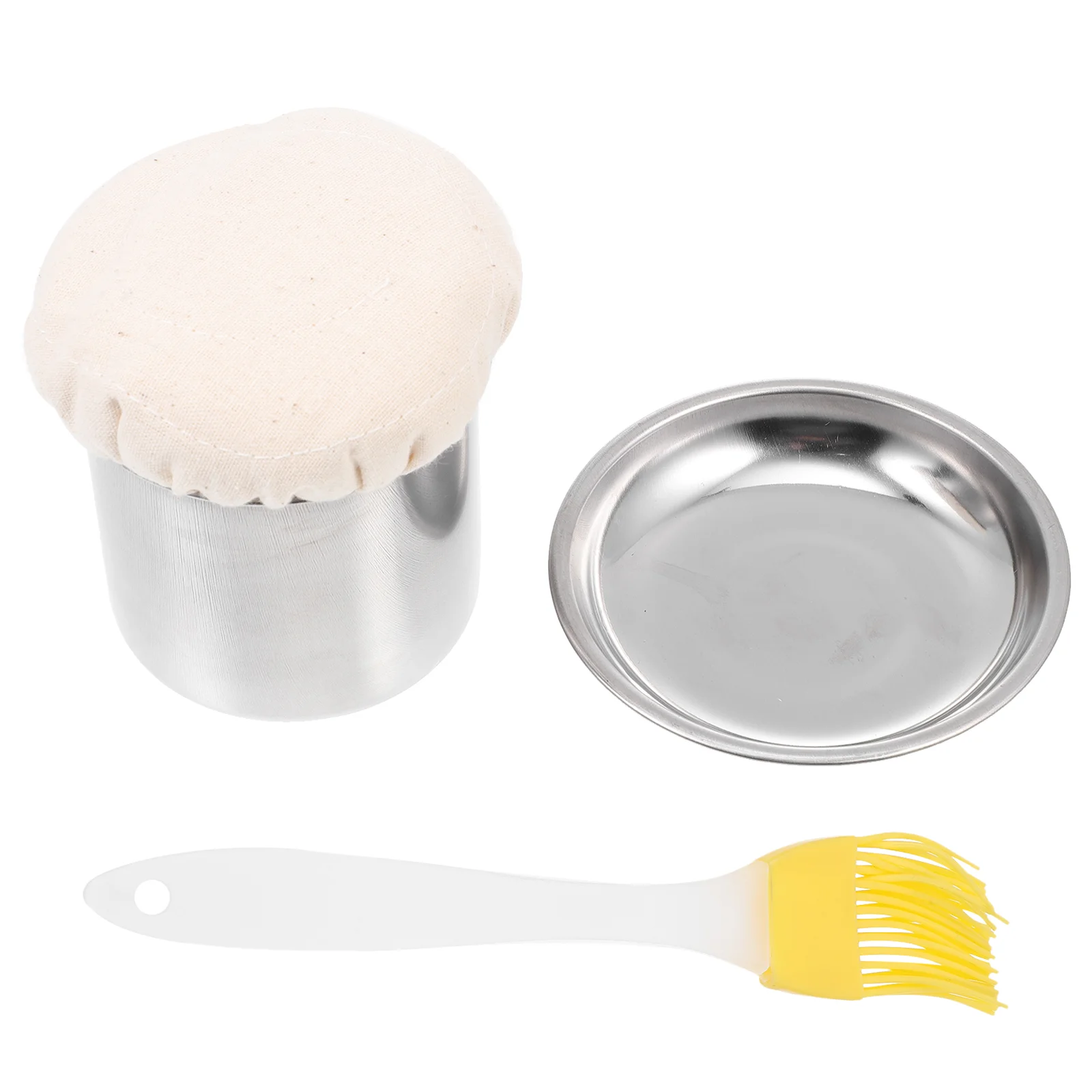 

Pancake Spreading Tool Pancake Pan Oil Applicator with Oil Brush and Tray