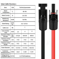 สายต่อพลังงานแสงอาทิตย์ชุดอะแดปเตอร์แผงพลังงานแสงอาทิตย์ชุดเครื่องมือหญิงและชายชุดเครื่องมือสําหรับอินเวอร์เตอร์ Combiner กล่องอินเวอร์เตอร์ 2