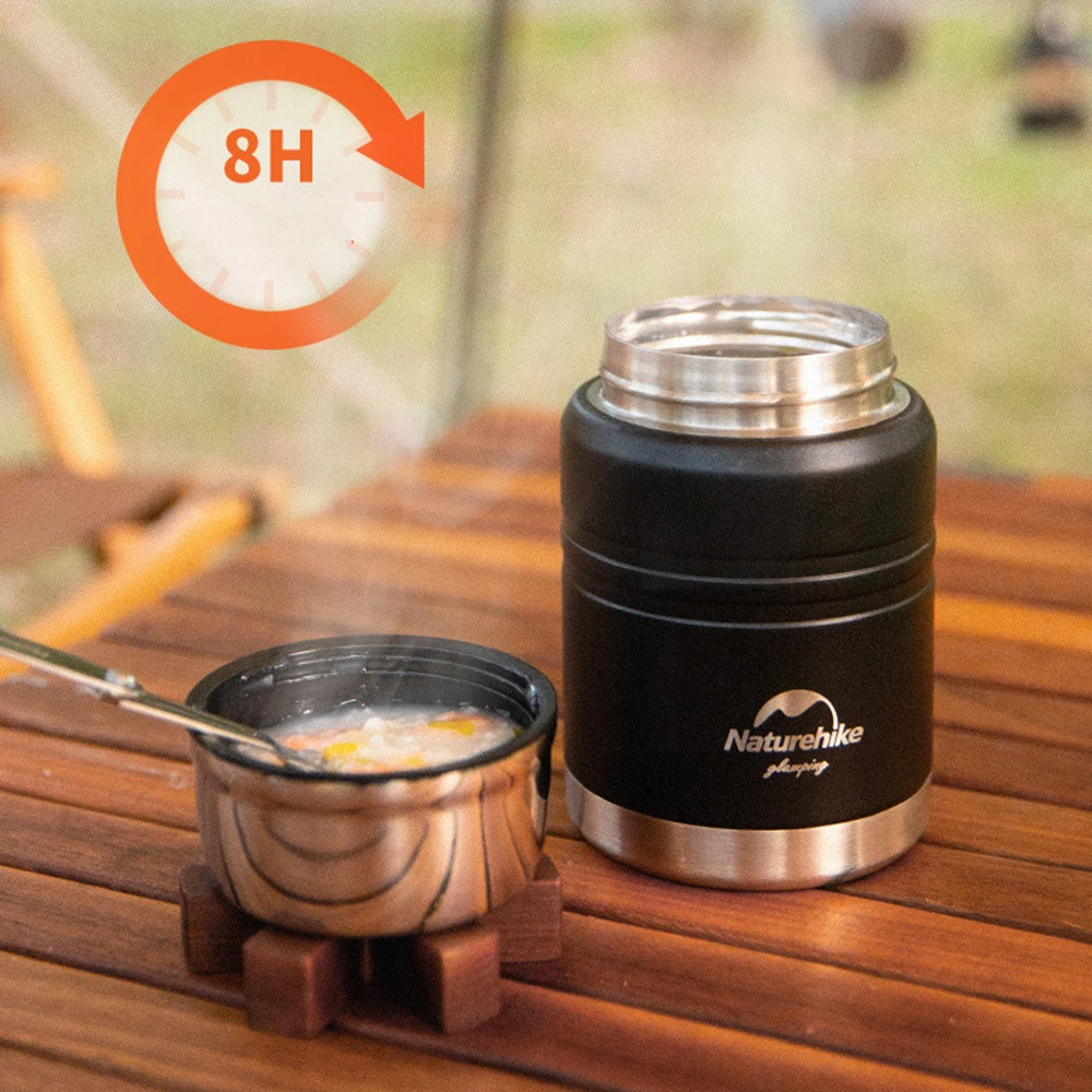 Naturehike Thermos Pot Stainless Steel Vacuum Insulated Large Capacity  Water Flask Portable Outdoor 2.5L/3.8L With Outer Pocket