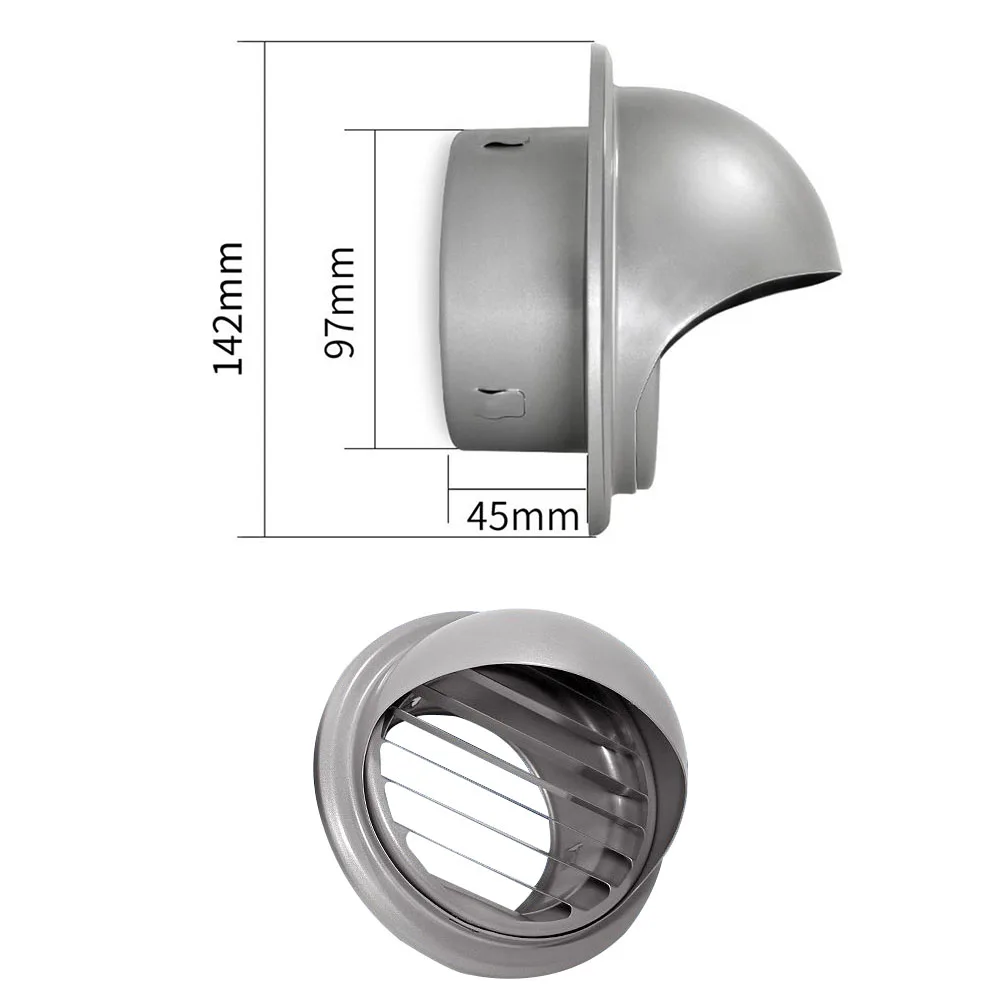 

Household Air Vent Grille Ventilation Exhaust Ventilation Grille Wall Ceiling Waterproof Vent Cap 100/120/150mm