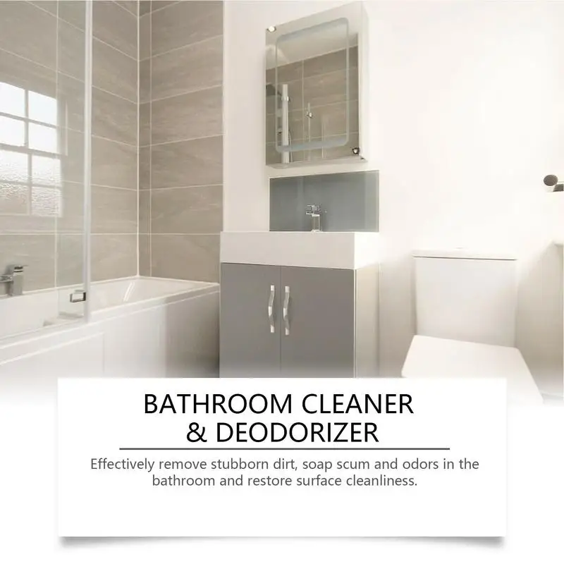 Water Stains Cleaner Bathroom Floor Scale Remover Natural Ingredients Multi-Effect Cleaner For Bathtubs Walls Sinks Shower Doors