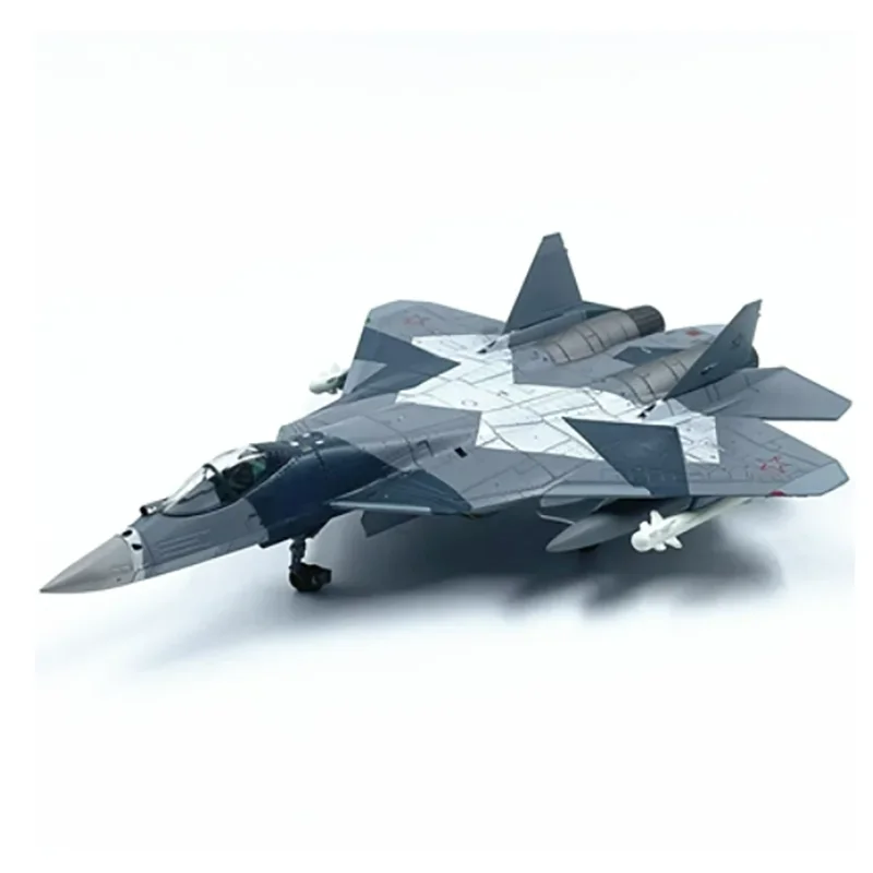 다이캐스트 금속 합금 1/100 스케일 러시아 Su 57 SU57 전투기 비행기 항공기 복제 모델 Su-57 비행기 모델 장난감 컬렉션