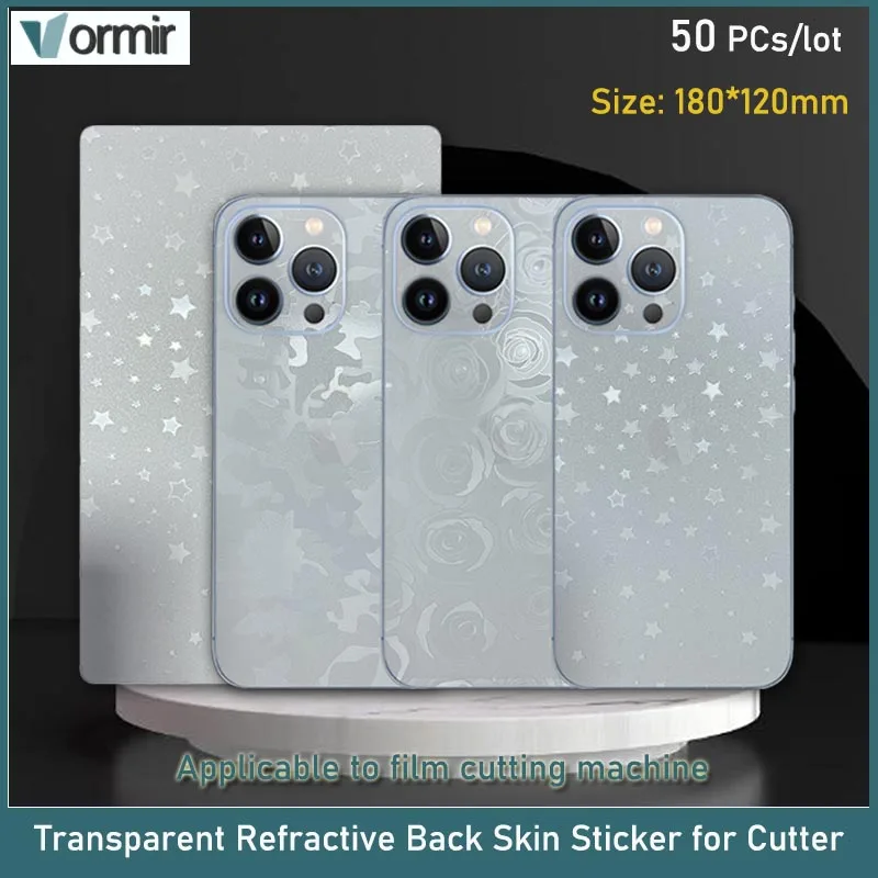 Transparente Mobilephone Volta Adesivo de Pele para Iphone 13 12 11 Pro Max Película Traseira Volta Habitação Película Protetora Filmes 50 Peças
