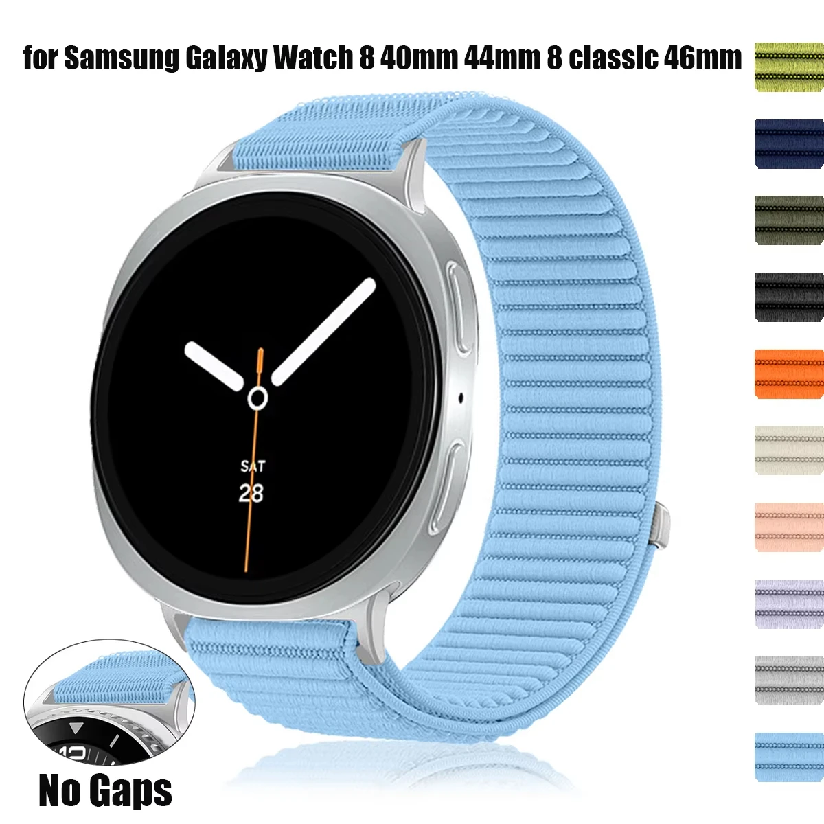 Braided Nylon Loop Strap - Comfortable & Breathable Watch Band Accessory