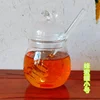 Household Transparent Glass Honey Jar with Lid Glass Stirring Stick Honey Bottle Creative Glass Transparent Jar Glass Container 2