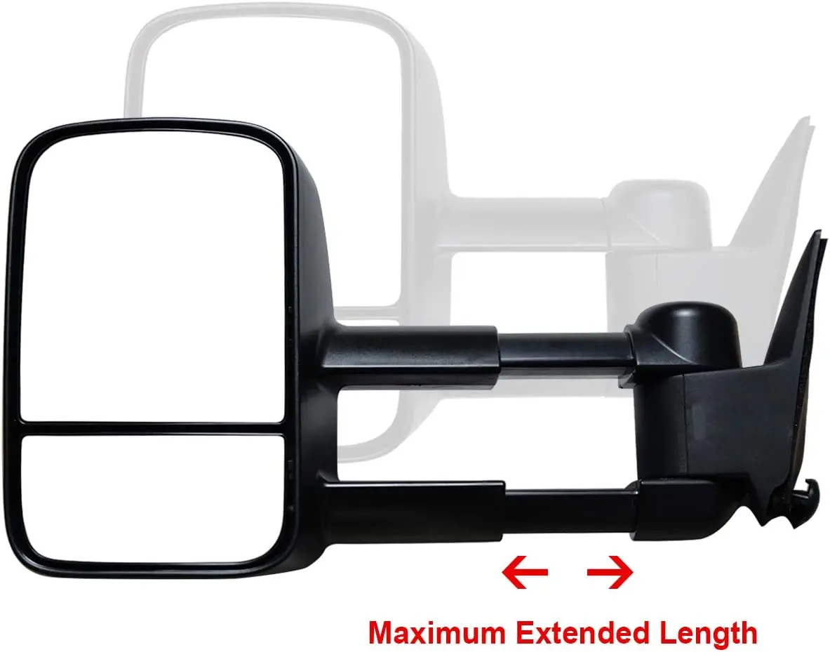 New Towing Mirrors Set Telescoping Side Tow Mirrors fit Chevy GMC