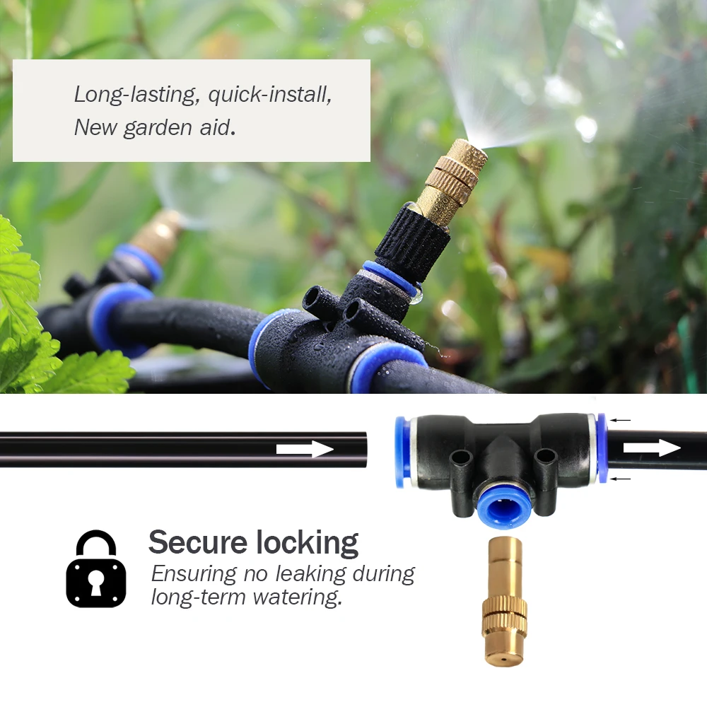 Brass micro sprinkler nozzle for garden irrigation