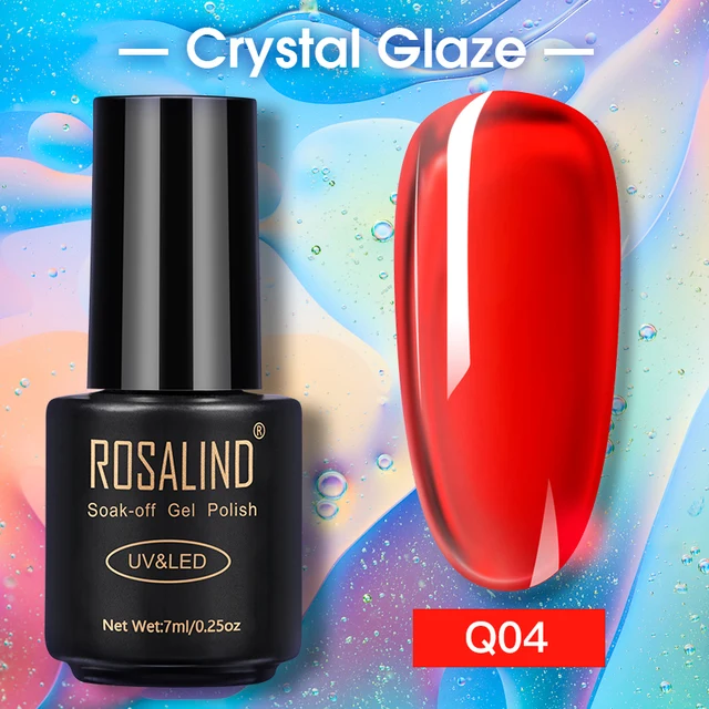 ROSALIND Nail Gel Polish Glitter Series Gel Varnishes All For Manicure Soak Off UV Lamp Nails Art Semi Permanent Gel Polish RAQ04